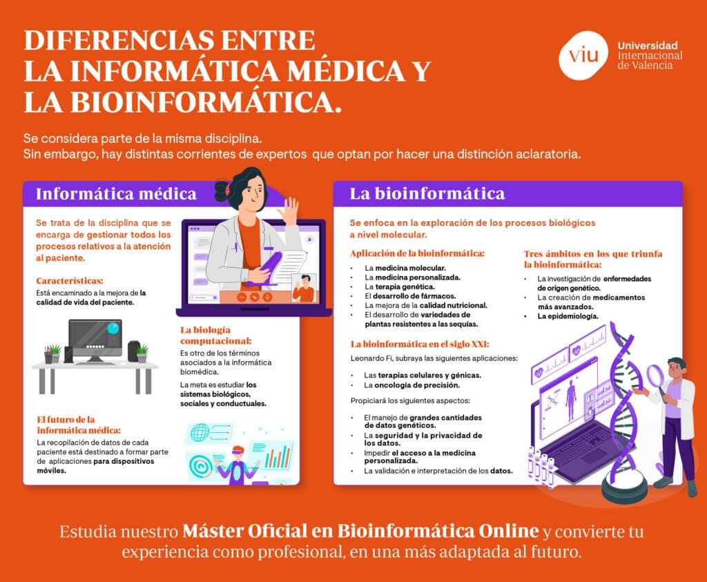 Informática médica o bioinformática? Diferencias y ventajas