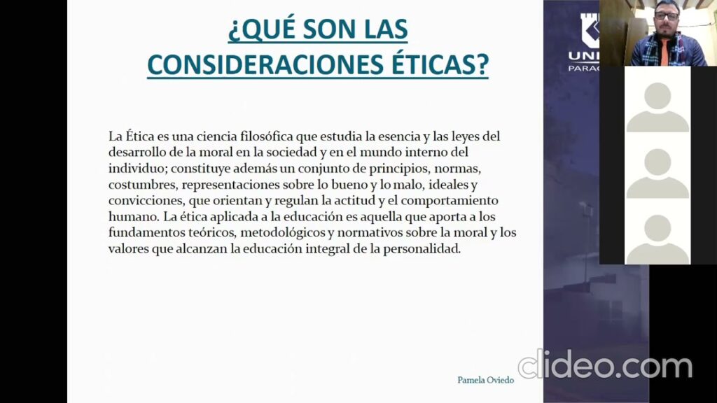 Consideraciones éticas en la investigación.