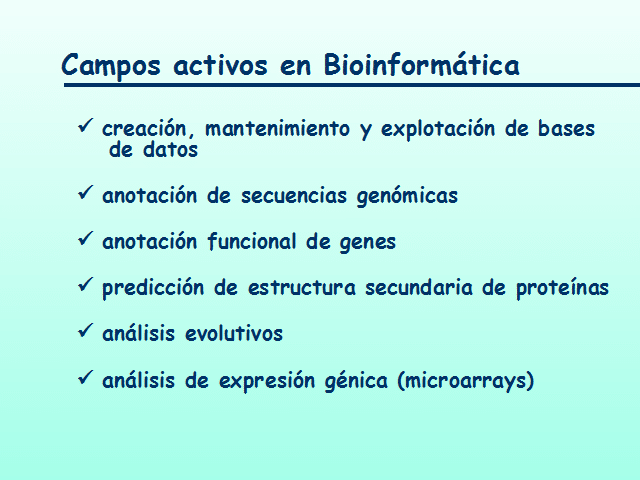 Análisis de datos en bioinformática