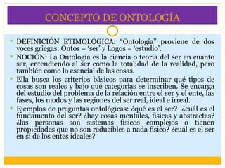 OntologíA | PPT