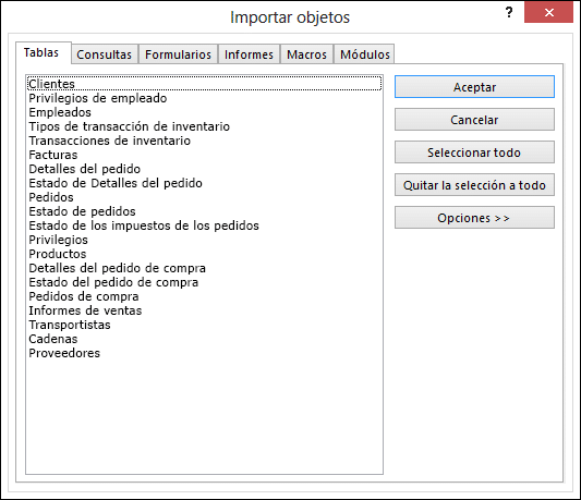 Importar o vincular a los datos de otra base de datos de Access ...